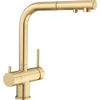 BLANCO FONTAS-S II kihúzható zuhanyfejes csaptelep satin gold HD színben